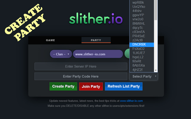 Create Party